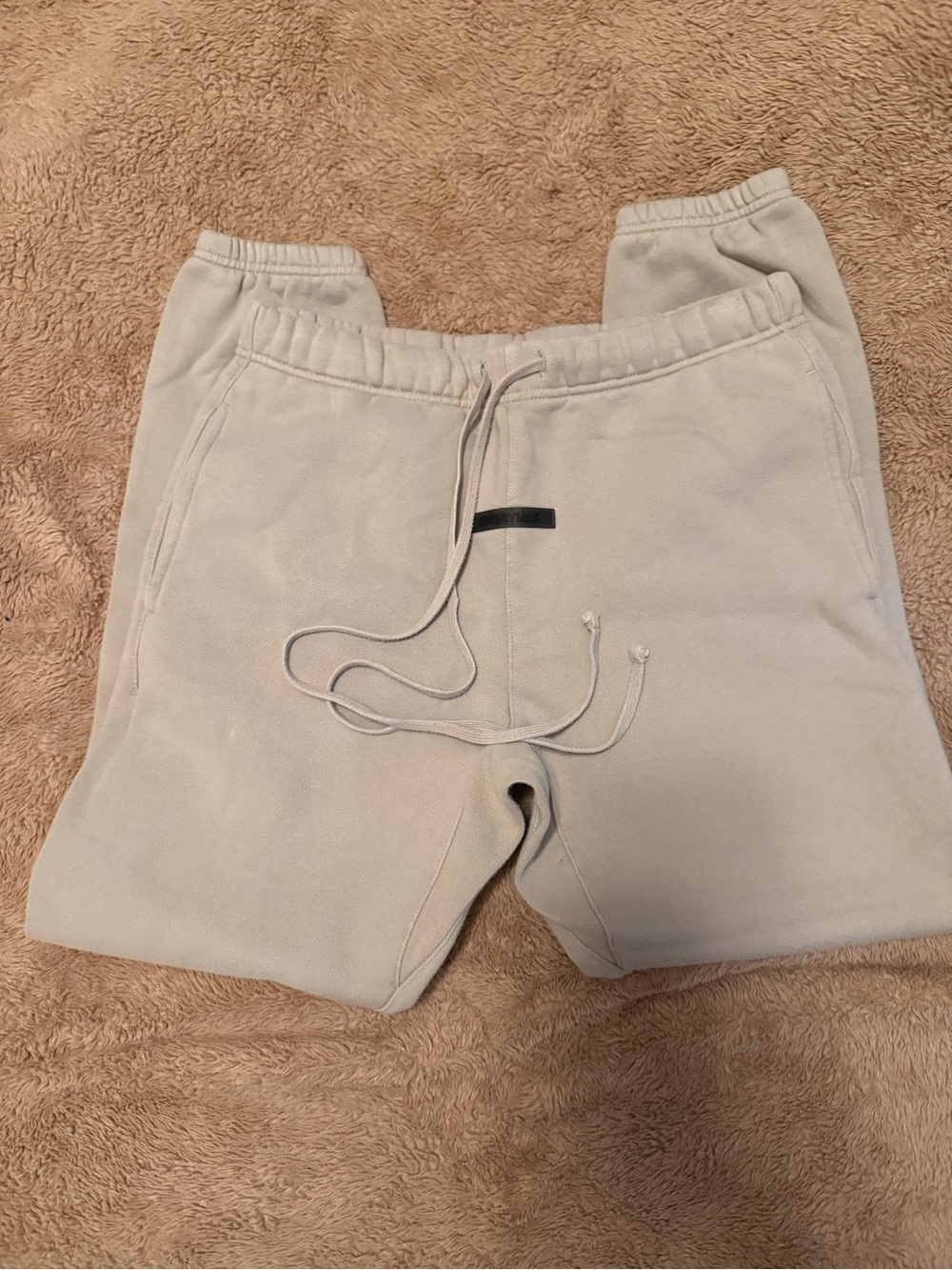Fear of God Taupe Elastic Waist Sweatpants
